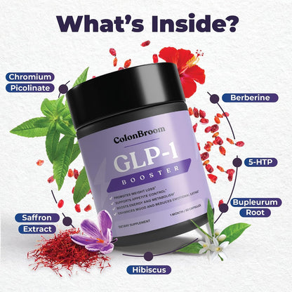 GLP-1 Weight Management Supplement for Women & Men - GLP1 Supports Appetite Control, Energy & Mood Balance - Vegan, Gluten-Free Diet Capsules | 60 Count